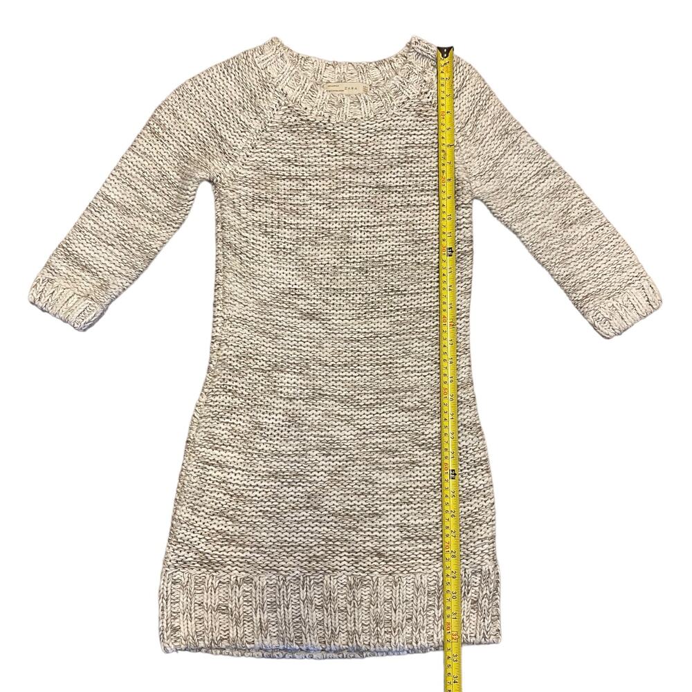 Zara Knit Cream Brown Short Sweater Dress Size Medium - Picture 5 of 5